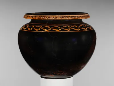 Terracotta lebes (deep bowl)