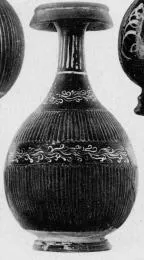 BOTTLE (SOUTH ITALIAN, GNATHIAN, BLACK GLAZE)