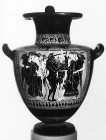 HYDRIA (ATHENIAN, BLACK-FIGURE)