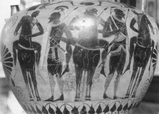 AMPHORA, NECK (ATHENIAN, BLACK-FIGURE)