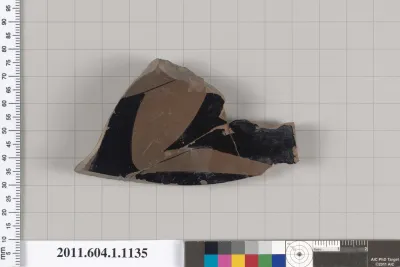 Terracotta fragment of a kylix (drinking cup)