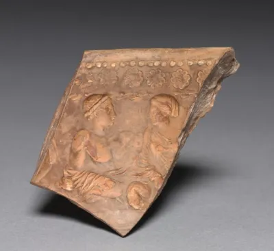 Fragment of a Mold for Arretine Bowl