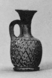 LEKYTHOS, SQUAT (ATHENIAN, BLACK PATTERN)