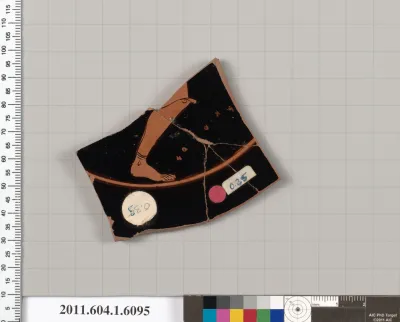 Terracotta fragment of a kylix (drinking cup)