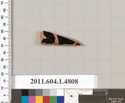 Terracotta fragment of a kylix (drinking cup)