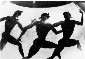 AMPHORA, PANATHENAIC PRIZE (ATHENIAN, BLACK-FIGURE)