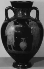 AMPHORA, PANATHENAIC SHAPE (ATHENIAN, RED-FIGURE)