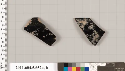 Terracotta rim fragments of kylikes (drinking cups)