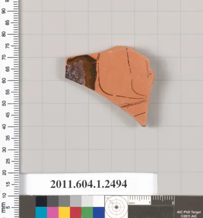 Terracotta fragment of a kylix (drinking cup)