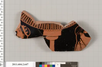 Terracotta fragment of a stamnos (jar) or a column-krater (bowl for mixing wine and water)