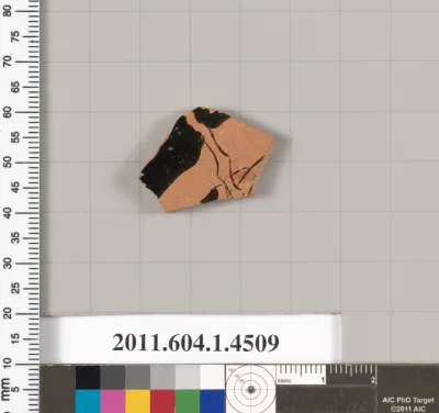 Terracotta fragment of a kylix (drinking cup)