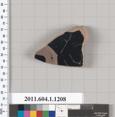 Terracotta fragment of a kylix (drinking cup)