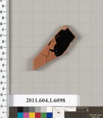 Terracotta fragment of a kylix (drinking cup)