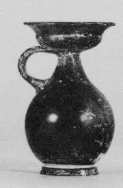 LEKYTHOS, SQUAT (ATHENIAN, BLACK GLAZE)
