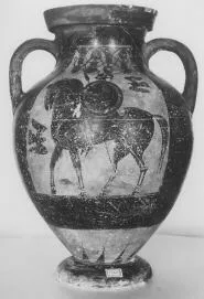 AMPHORA, BELLY, TYPE B (ATHENIAN, BLACK-FIGURE)
