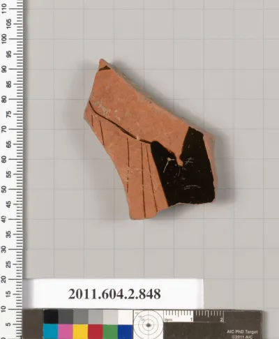 Terracotta fragment of a bell-krater (bowl for mixing wine and water)