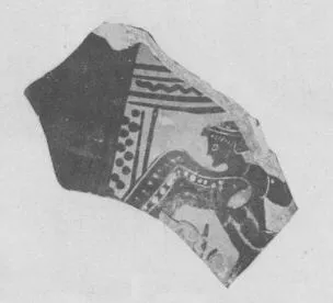 OLPE, FRAGMENT (ATHENIAN, BLACK-FIGURE)