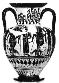 AMPHORA, NECK (ATHENIAN, BLACK-FIGURE)