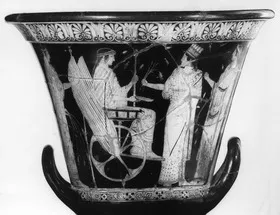 KRATER, CALYX (ATHENIAN, RED-FIGURE)