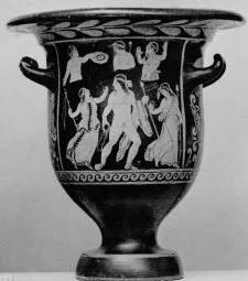 KRATER, BELL (SOUTH ITALIAN, PAESTAN, RED-FIGURE)