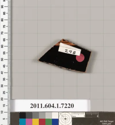 Terracotta fragment of a kylix (drinking cup)