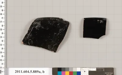 Terracotta rim fragments of kylikes (drinking cups)