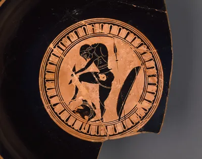 Attic Black-Figure Siana Cup Fragment