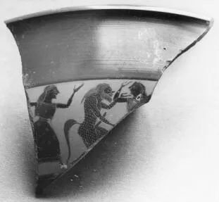 CUP, LITTLE MASTER BAND, FRAGMENT (ATHENIAN, BLACK-FIGURE)