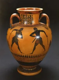 AMPHORA, NECK (ATHENIAN, BLACK-FIGURE)