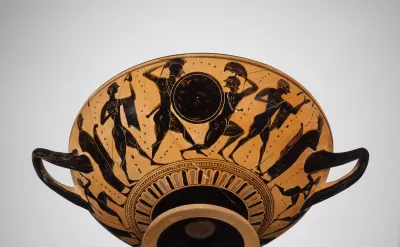 Terracotta kylix (drinking cup)