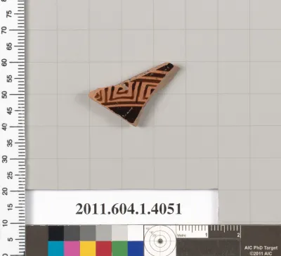 Terracotta fragment of a kylix (drinking cup)