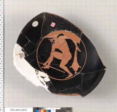 Terracotta fragment of a kylix (drinking cup)