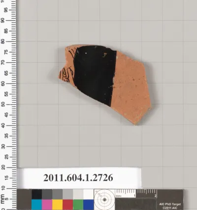 Terracotta fragment of a kylix (drinking cup)