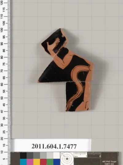 Terracotta fragment of a kylix (drinking cup)