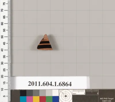 Terracotta fragment of a kylix (drinking cup)