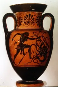 AMPHORA, NECK (ATHENIAN, BLACK-FIGURE)