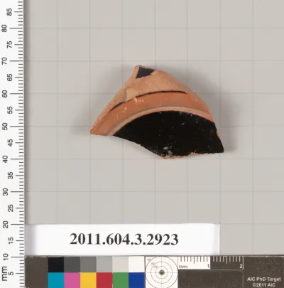 Terracotta fragment of a closed shape