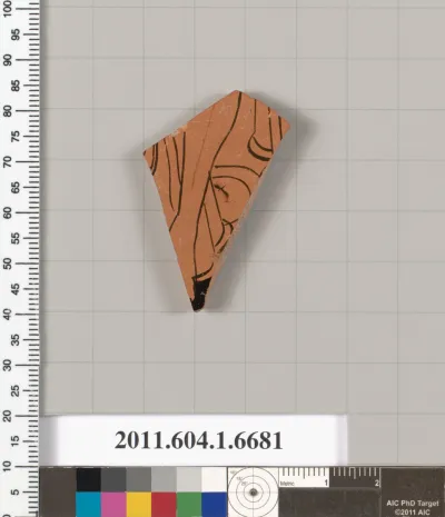 Terracotta fragment of a kylix (drinking cup)