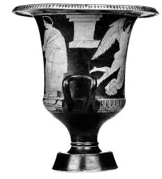 KRATER, CALYX (ATHENIAN, RED-FIGURE)