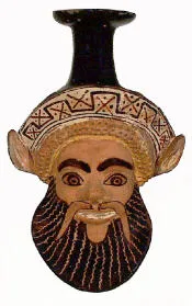 FIGURE VASE, OINOCHOE (ATHENIAN, RED-FIGURE)