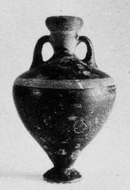 AMPHORISKOS (ATHENIAN, BLACK GLAZE)