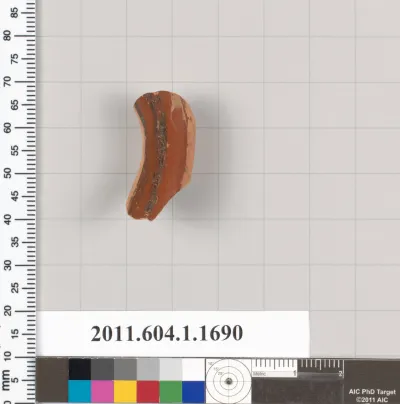 Terracotta fragment of a kylix (drinking cup)