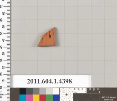 Terracotta fragment of a kylix (drinking cup)