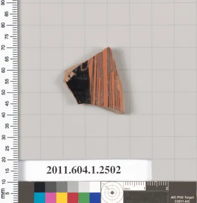 Terracotta fragment of a kylix (drinking cup)