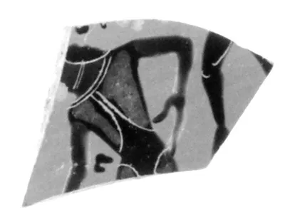 Attic Black-Figure Band Cup Fragment