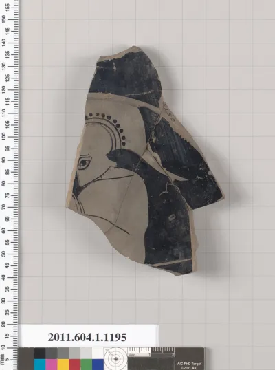 Terracotta fragment of a kylix (drinking cup)