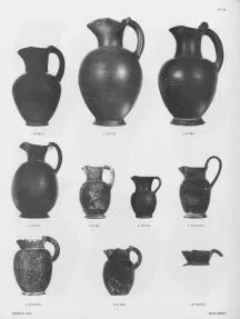 OINOCHOE (ETRUSCAN, BUCCHERO)