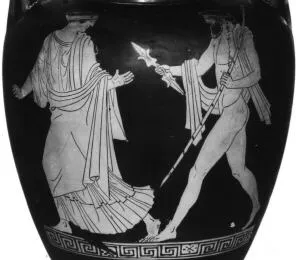 AMPHORA, NECK (ATHENIAN, RED-FIGURE)