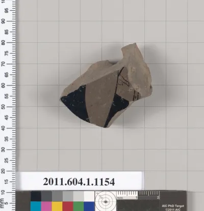 Terracotta fragment of a kylix (drinking cup)