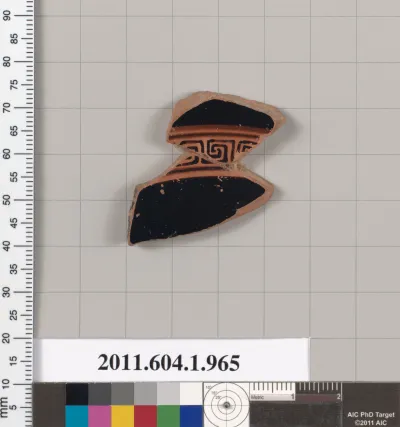 Terracotta fragment of a kylix (drinking cup)